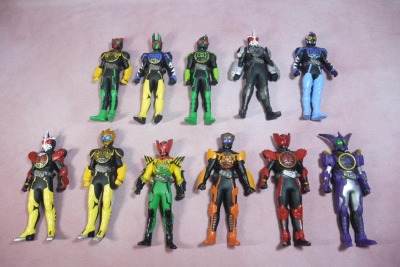 Imagen de Lot of Kamen Rider OOO Sofubi 16cm